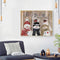 Three Snowman Oil Paint by Numbers Hand Painted Frameless Picture Home Ornament