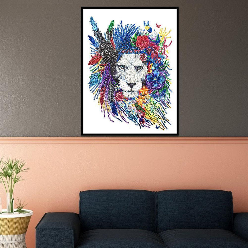 5D DIY Special Shaped Diamond Painting Animals Cross Stitch Kits (EF646)