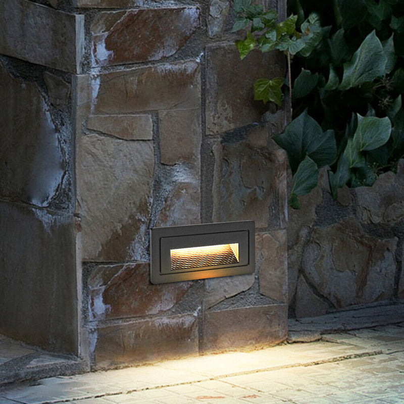 #A LED Recessed Stair Wall Light Waterproof Footlight Outdoor Night Lighting Dec