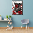 Black Pan DIY Full Embroidery Set 11CT Counted Artworks Cross Stitch Decor