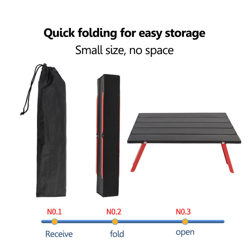 Portable Camping Tent Table with Carry Bag Coffee Table for Camping Tent Picnic