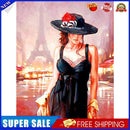 5D Diamond Painting Kit Woman with Hat Full Round Drill DIY Crafts (NH987)