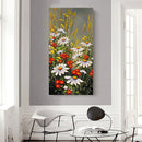 Flowers Oil Paint By Numbers Kits Canvas Picture Wall Art DIY Craft Coloring Set
