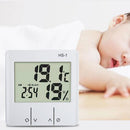 Practical LCD Indoor Baby Room Thermometer Hygrometer Weather Station Clock