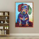 5D DIY Special Shaped Diamond Painting Colorful Dog Cross Stitch Embroidery