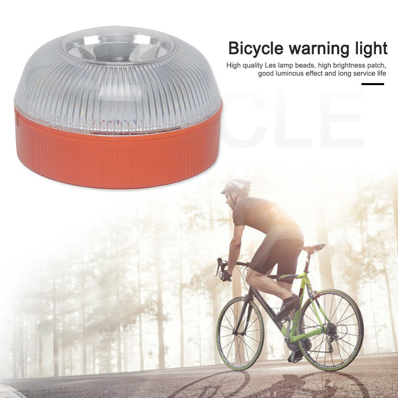 V16 LED Strobe Car Beacon Light Rechargeable Bike Magnetic Induction Lamp Newly