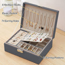 Jewelry Box Organizer, Display Holder for Necklace, Earrings, Rings, Ear Studs