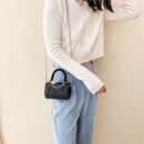 Ladies Mini Shoulder Handbags Women PU Leather Flower Chain Crossbody Tote Bag