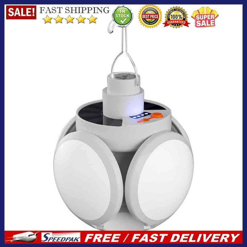 Outdoor Hiking Tent Solar Soccer Light Bulb Rechargeable Emergency Night La