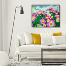 DIY Chrysanthemum Canvas Oil Art Picture Home Wall Decor Painting By Number