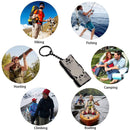 Survival Whistle - Super Loud 2pcs Distress Rescue Signal Whistle with Keychain