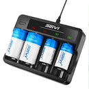 Fast Charging Dock Adapter For AA AAA NI-CD NI-MH Rechargeable Batteries