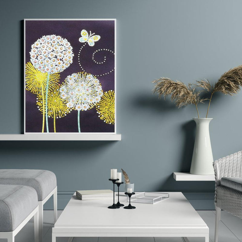 5D DIY Special Shaped Diamond Painting Dandelion Cross Stitch Mosaic Craft Kits