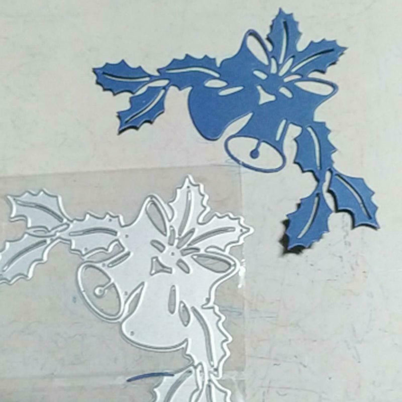 DIY Metal Cutting Dies Cut Die Christmas Bells Decor Paper Craft Scrapbook U6L3