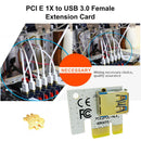 PCIE 1X to 16X Extender Card PCI Express Adapter for PCIe Riser Mining BTC Miner