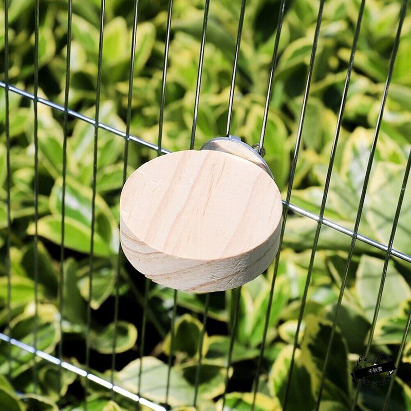 Small Parrot Bird Cage Stand Platform Perch Pet Wood Biting Stick (8-10cm)