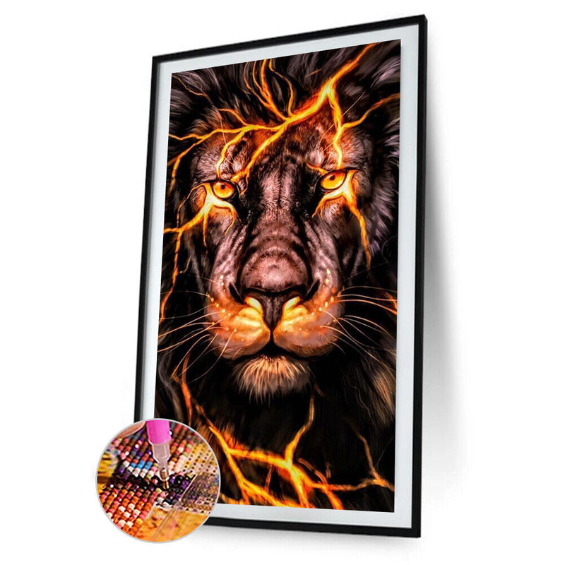 Diamond Painting Tiger Full Round Drill Picture of Rhinestone DIY Drawing Kit