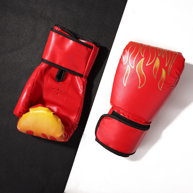 2pcs Kick Boxing Gloves for Men Women PU Karate Muay Thai MMA Sanda Training