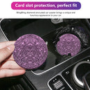 Silicone Round Non-slip Coaster - Car Accessory & Shinning Decor (Pink) Newly