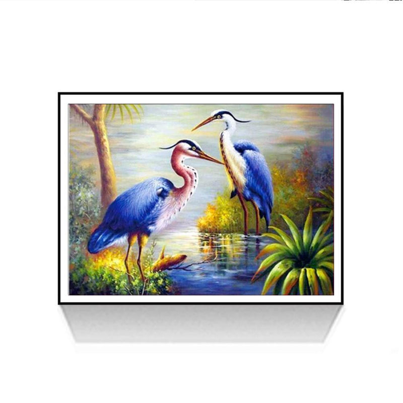 Crane 5D DIY Diamond Painting Embroidery Kits Needlework Set Mosaic Art