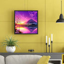 Rhinestone Embroidery Mosaic Purple Snow Mountain Diamond Painting Wall Decor