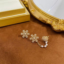 Jewelry Tragus Earrings Non Piercing Rhinestones Ear Cuff Snowflake Ear Wrap