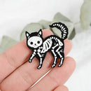 Jewelry Fashion Gothic Horror Brooches Accessories Black Cat Skeleton Pins