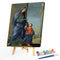 Virgin Child Colouring Oil Canvas Picture DIY Hand Painted Paint By Numbers Kit