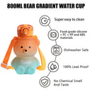 #A Plastic Cup Eye-catching Large-Capacity Straw Cup 800ml Leak-proof Waterproof