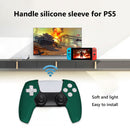 Gamepad Soft Silicone Protective Case Shell for PS5 Thumb Grip Caps (Green)