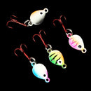 Whale Shaped mini Lead Hard Hook AD-Sharp Insect Ice Fishing Lure Winter Bait