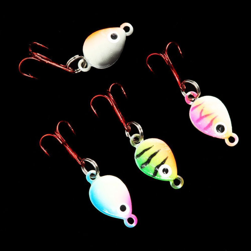 Whale Shaped mini Lead Hard Hook AD-Sharp Insect Ice Fishing Lure Winter Bait