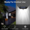 LED Solar Light Outdoor Waterproof Lighting for Garden Wall Street Yard Decor