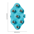 Massage Glove Body Massager with Metal Roller Ball for Neck Foot Full Body Care