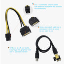 VER009C-PLUS PCIe Riser with LED USB 3.0 PCI-E 1X to 16X Extender (Red) Newly