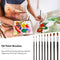 9pcs Nylon Hair Watercolor Oil Acrylic Painting Brushes Pens DIY Art Tools