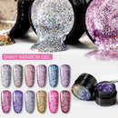 Shining Manicure DIY Semi Transparent Nail Sequins UV Gel Nail Glitter Polish