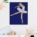14CT Full Cross Stitch Ballet Stamped DIY Kits Handmade Cotton Embroidery