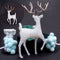 White Flash Home Ornament Christmas Crystal Deer Table Decoration Christmas Elk