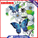 Diamond Painting Butterfly and Flower Partial Special Drill Rhinestone Kit