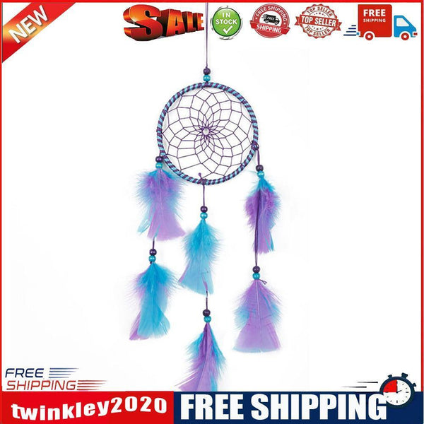 Mix Color Feathers Dream Catcher Wall Hanging Home Car Decor Ornament Craft