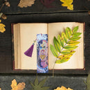 DIY Special Shaped Diamond Painting Leather Bookmarks with Tassel Creative Gifts