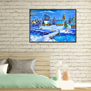 5D DIY Diamond Painting Snow View Cross Stitch Embroidery Rhinestones Kits Newly