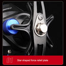 Baitcasting Reel 8.2/1 Max Drag 8kg Casting Carp Fishing Reel (Blue Right) Newly