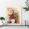 DIY Paint By Number Kit Frameless Colorful Flowers Canvas Handpainted Handcraft