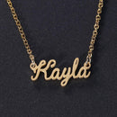 Unisex Women Men Name Collar Chain Nameplate Pendant Necklace Gift (Kayla) Newly