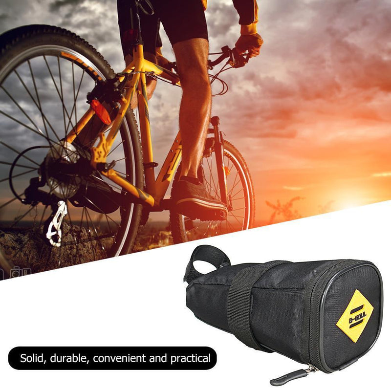 Mountain Bicycle Tail Package 600D Seat Cushion Kit Saddle Bag (Black)