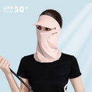Golf Sun Visor Hat UPF 50+ Ice Silk Face Cover Neck Gaiter for Outdoor Sport