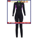 3mm Neoprene Wetsuits Back Zip Full Body Surfing Scuba Diving Suits for Women