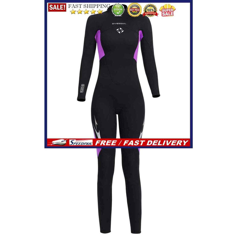 3mm Neoprene Wetsuits Back Zip Full Body Surfing Scuba Diving Suits for Women